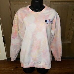 East TN Children Hospital Pink Pastel Tie Dye Long Sleeve Sweatshirt Size M